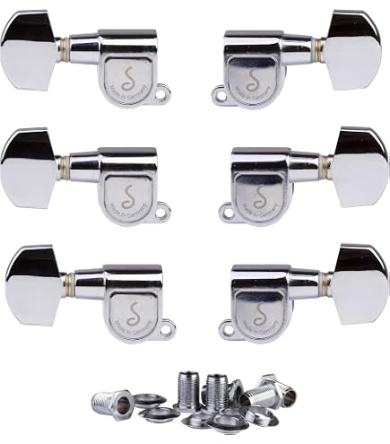 Amazon.com: Schaller Mechanism M6 Mini 6 Left Chrome : Musical